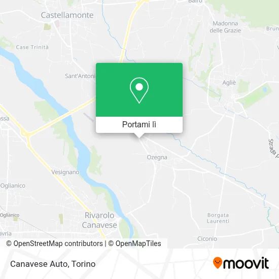 Mappa Canavese Auto