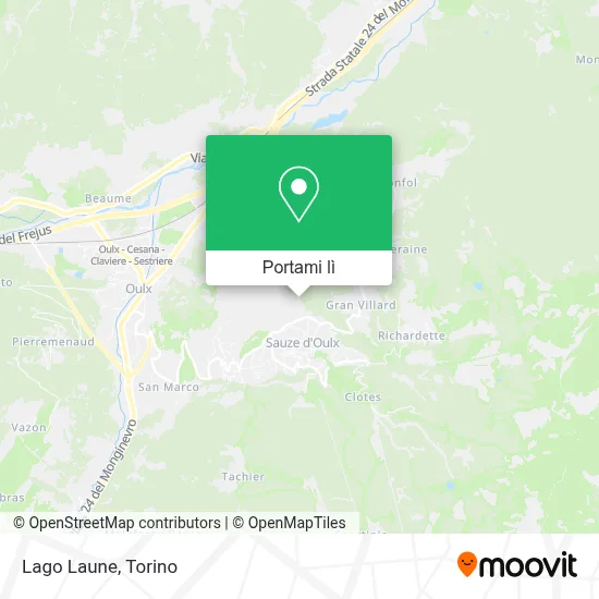 Mappa Lago Laune