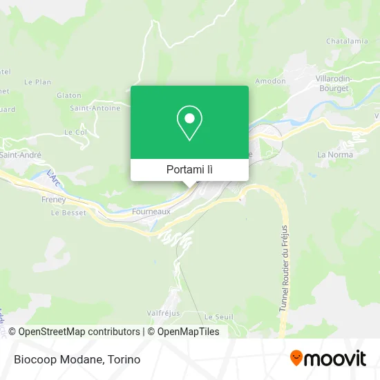 Mappa Biocoop Modane