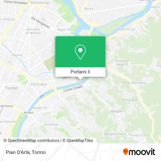 Mappa Pian D'Arla