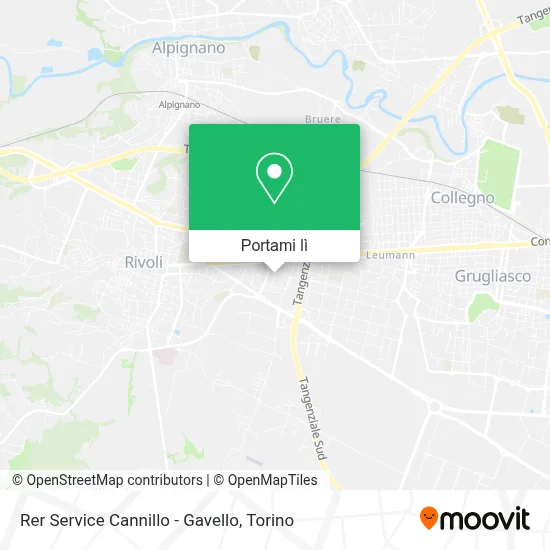 Mappa Rer Service Cannillo - Gavello