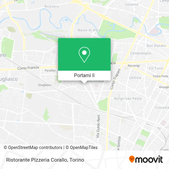 Mappa Ristorante Pizzeria Corallo