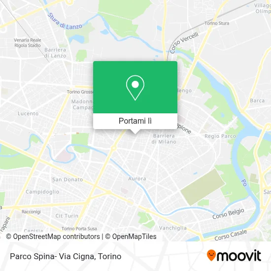 Mappa Parco Spina- Via Cigna
