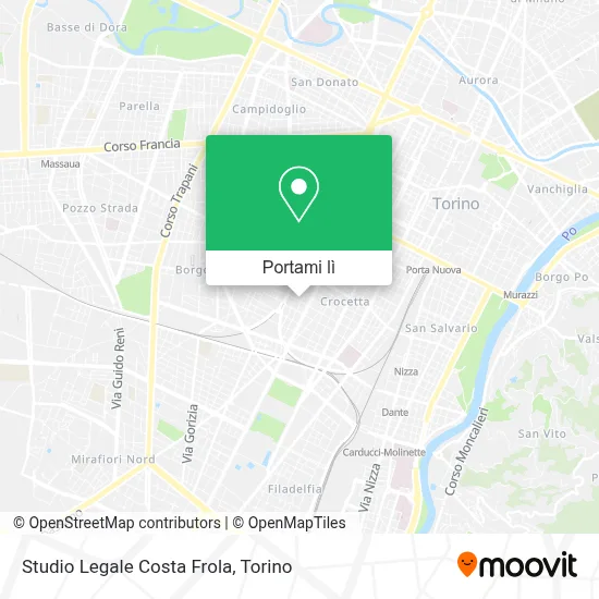 Mappa Studio Legale Costa Frola