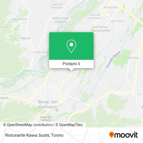 Mappa Ristorante Kawa Sushi