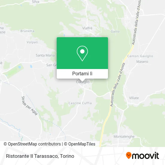 Mappa Ristorante Il Tarassaco