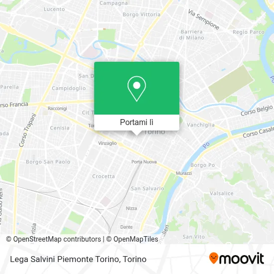 Mappa Lega Salvini Piemonte Torino