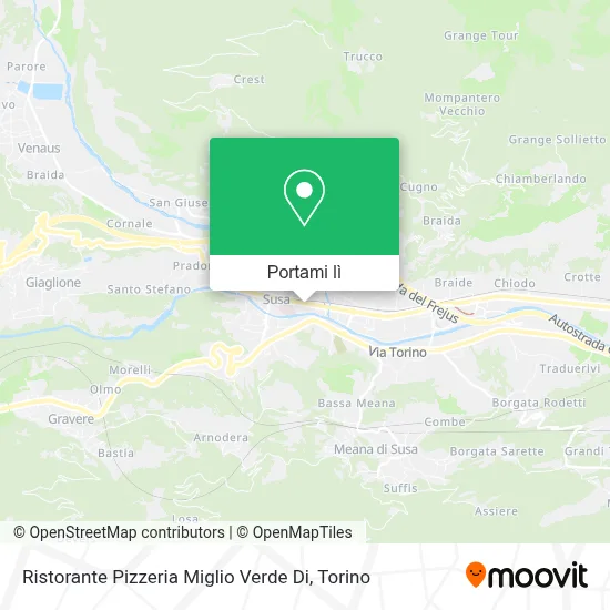 Mappa Ristorante Pizzeria Miglio Verde Di
