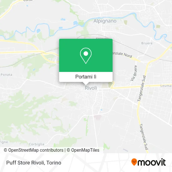 Mappa Puff Store Rivoli