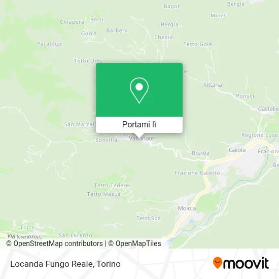 Mappa Locanda Fungo Reale