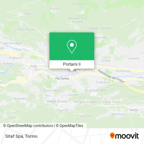 Mappa Sitaf Spa