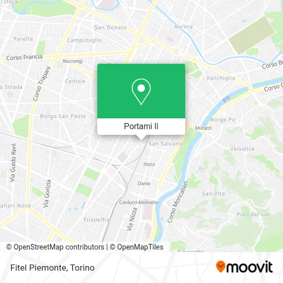 Mappa Fitel Piemonte
