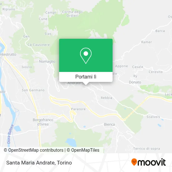 Mappa Santa Maria Andrate