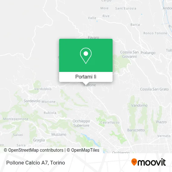 Mappa Pollone Calcio A7