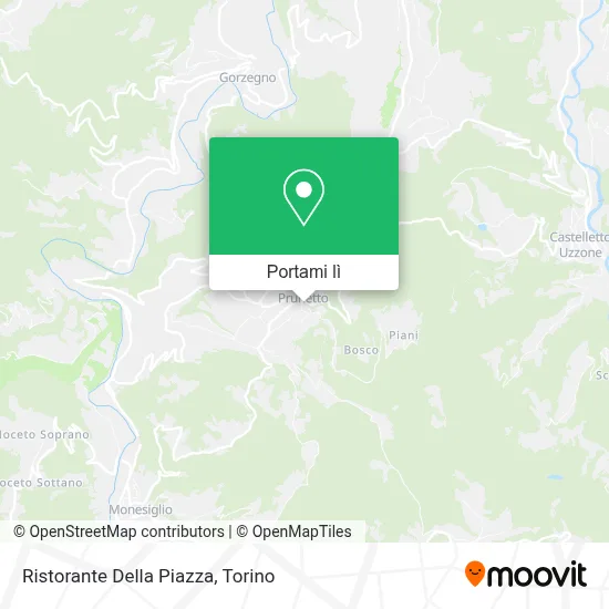 Mappa Ristorante Della Piazza