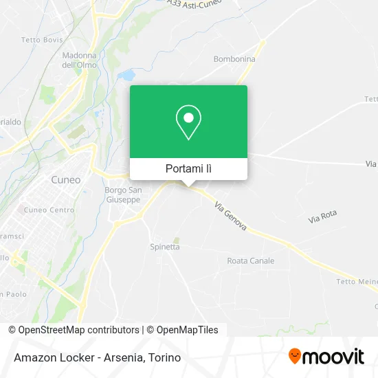 Mappa Amazon Locker - Arsenia