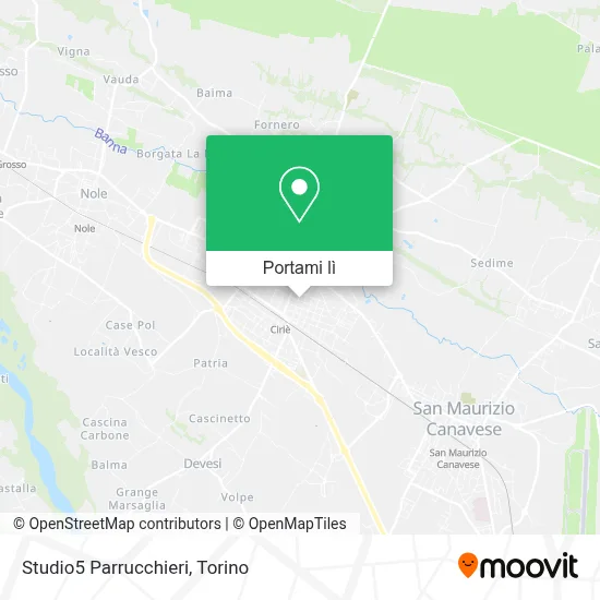 Mappa Studio5 Parrucchieri