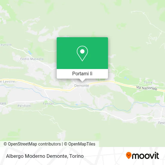 Mappa Albergo Moderno Demonte
