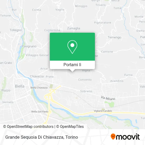 Mappa Grande Sequoia Di Chiavazza