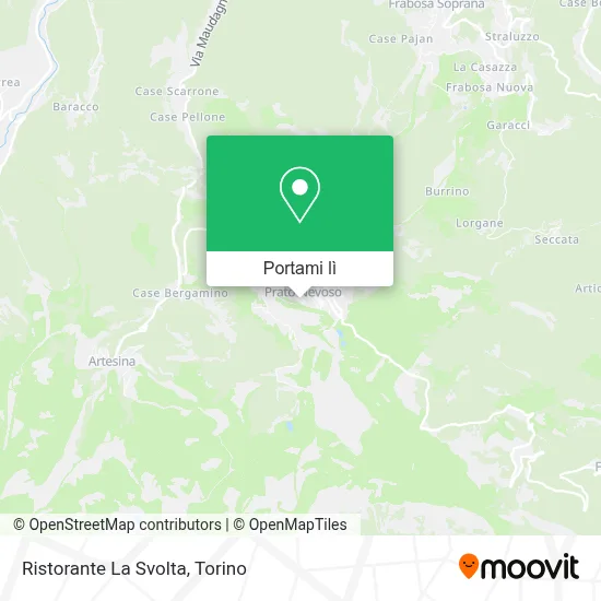 Mappa Ristorante La Svolta