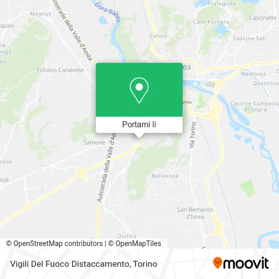 Mappa Vigili Del Fuoco Distaccamento