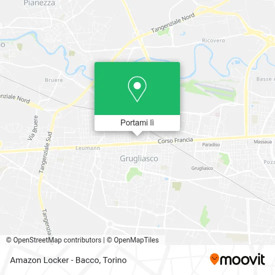 Mappa Amazon Locker - Bacco