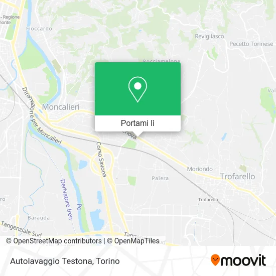 Mappa Autolavaggio Testona