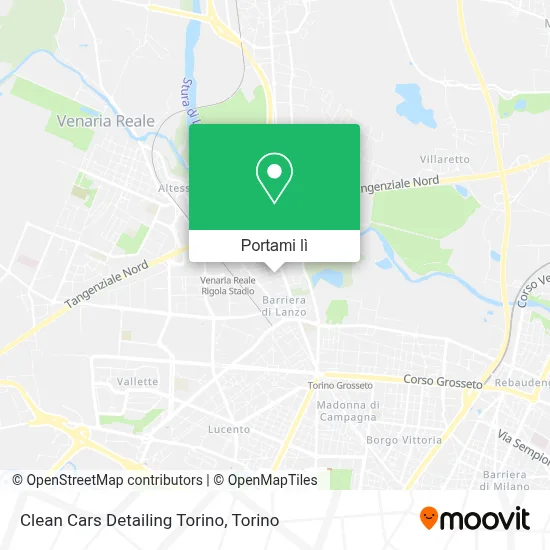 Mappa Clean Cars Detailing Torino