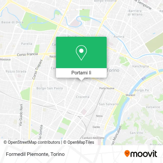 Mappa Formedil Piemonte