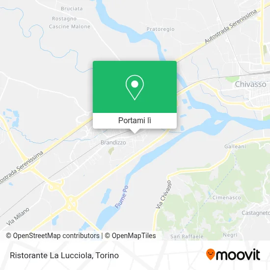 Mappa Ristorante La Lucciola