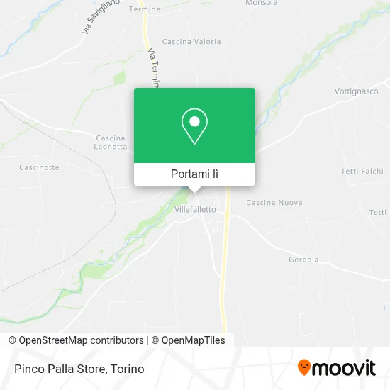 Mappa Pinco Palla Store