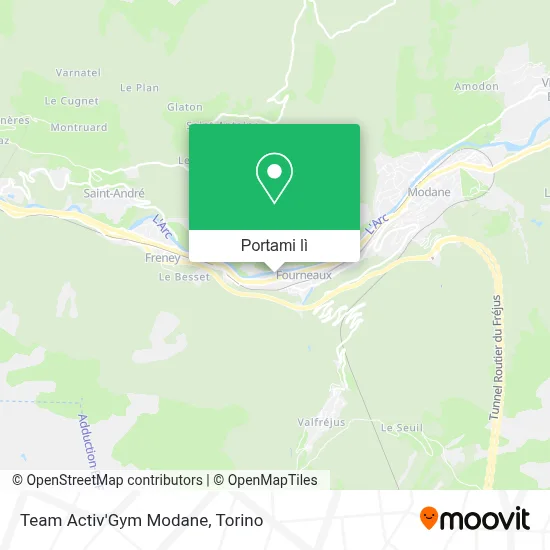 Mappa Team Activ'Gym Modane