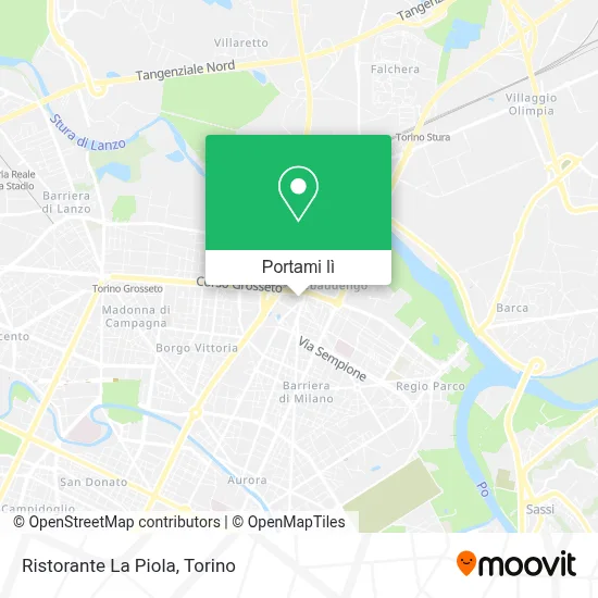 Mappa Ristorante La Piola