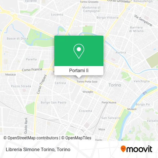 Mappa Libreria Simone Torino