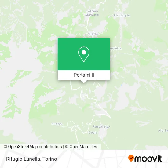 Mappa Rifugio Lunella
