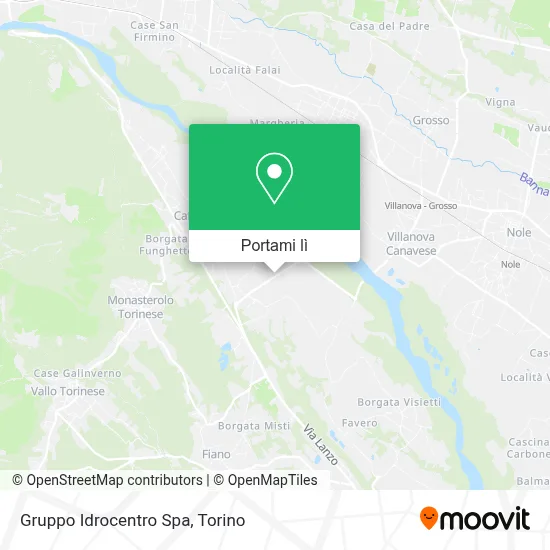Mappa Gruppo Idrocentro Spa