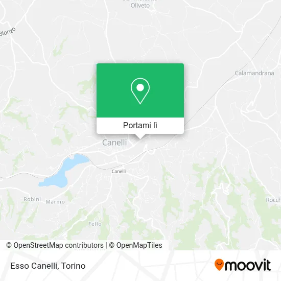 Mappa Esso Canelli