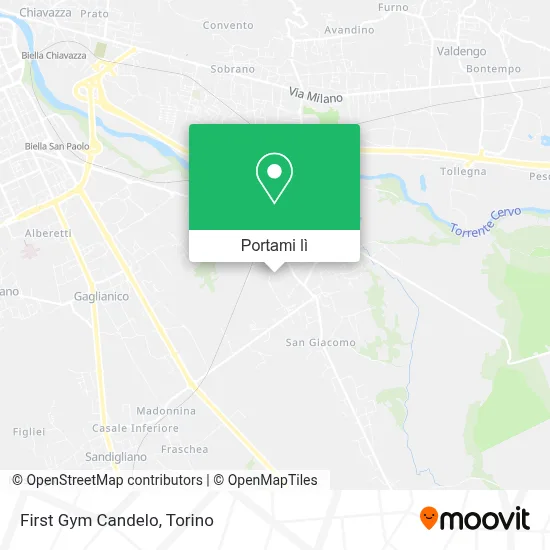 Mappa First Gym Candelo