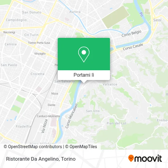 Mappa Ristorante Da Angelino