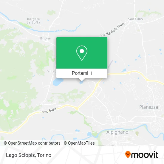 Mappa Lago Sclopis