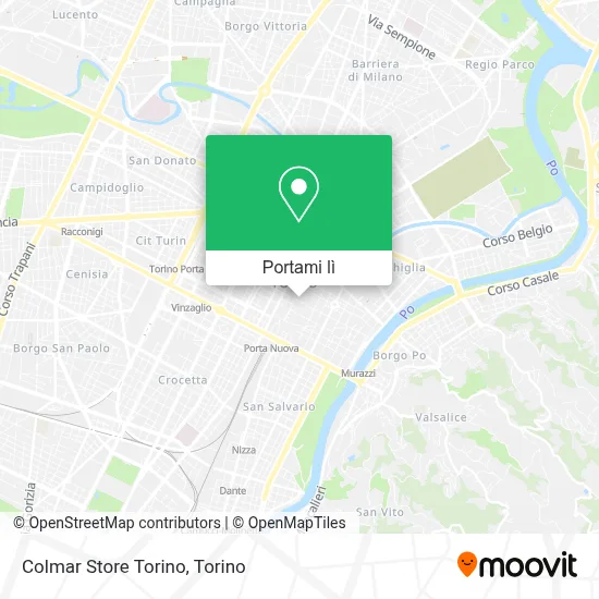 Mappa Colmar Store Torino