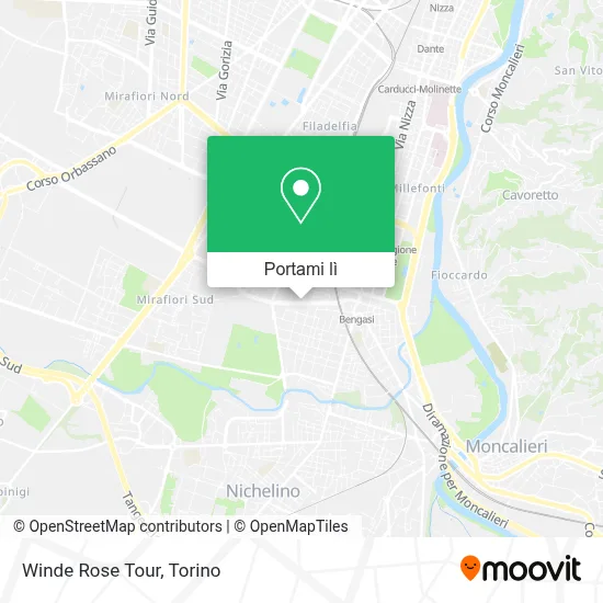 Mappa Winde Rose Tour