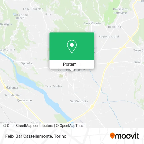 Mappa Felix Bar Castellamonte