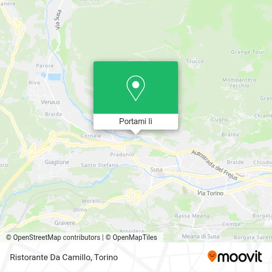 Mappa Ristorante Da Camillo