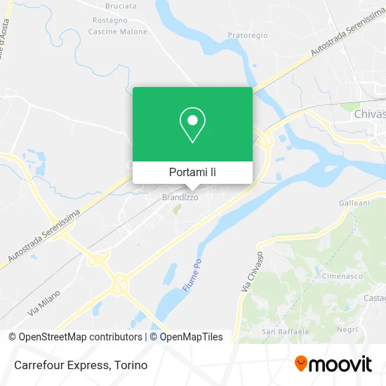 Mappa Carrefour Express