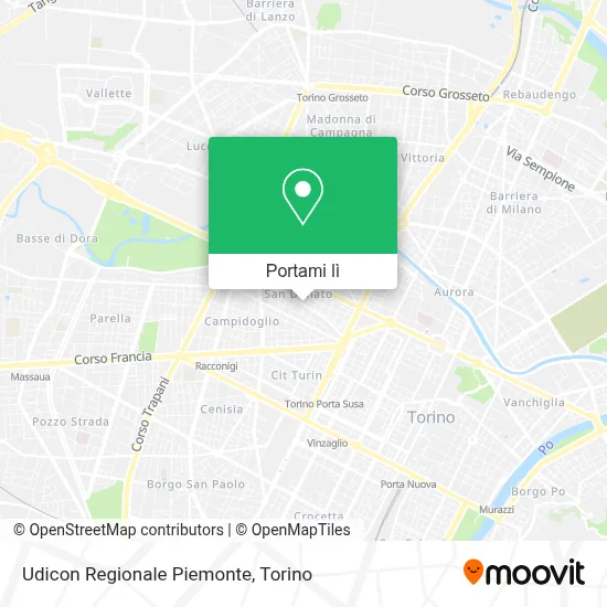 Mappa Udicon Regionale Piemonte