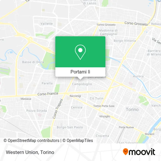 Mappa Western Union