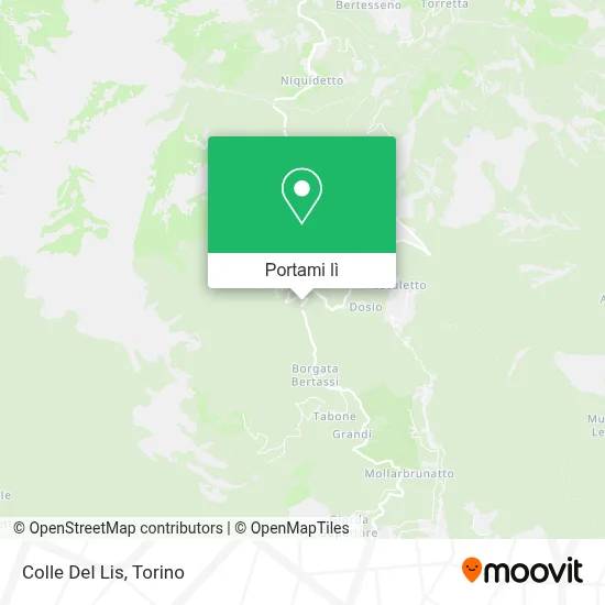 Mappa Colle Del Lis