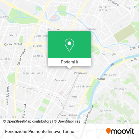 Mappa Fondazione Piemonte Innova