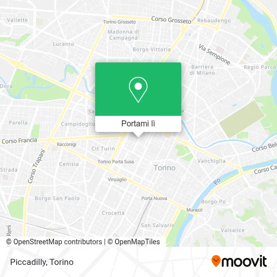 Mappa Piccadilly